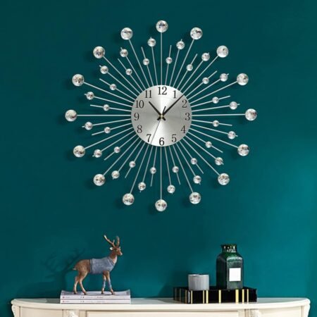 Large metal decorative wall clock