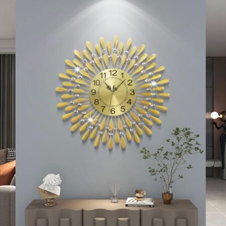 Metal decorative wall clock